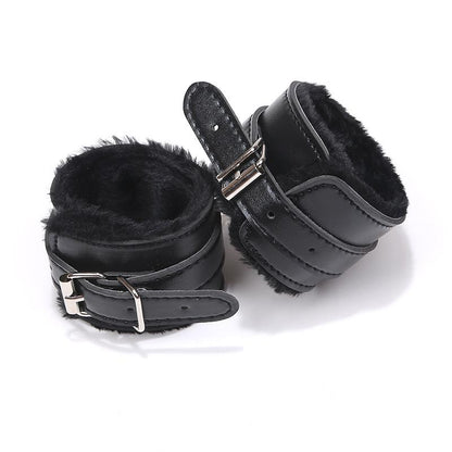 Sex toys  dubaiAdjustableLeatherFauxFurLinedWristCuffstoys  men