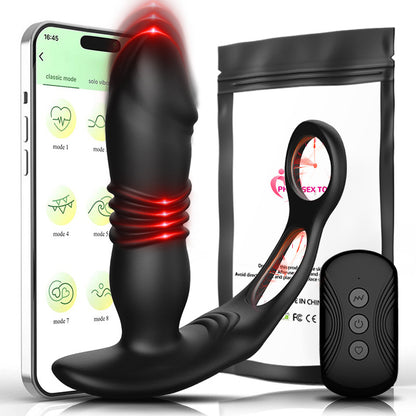 Sex toys  dubaiRemoteControl7ModesHeadRetractableAnalPlugwithCockRingforMen,CouplesSexToystoys  men