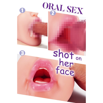 Sex toys  dubaiRealisticGirlsMouthforBlowjobwithLight-ColoredSkinFaceandLifelikeLips17*11*10.5cmtoys  men