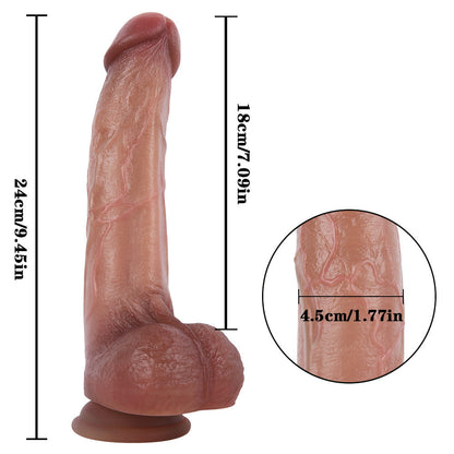 uae dubai bestG55MuscleManUltraRealisticDualDensityLiquidSiliconeSuctionCupDildowithBalls9.5Inchsex meaning