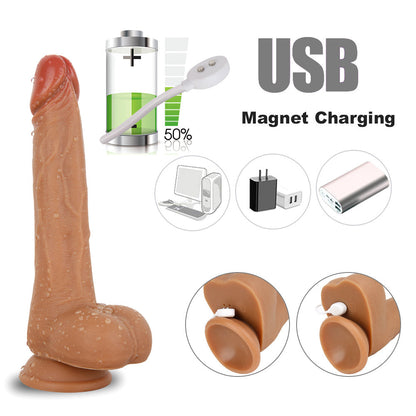 Sex toys  dubai🎁 D40RealisticThrusting&WarmingSiliconeVibratingDildowithRemoteControl8.3Inch(3 days delivery)toys  men