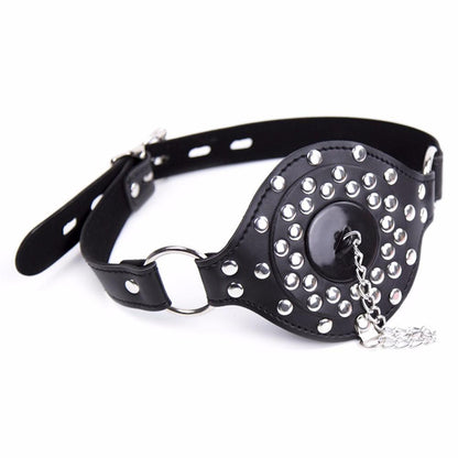 Sex toys  dubaiLeatherStuddedOpenMouthFeedingGagtoys  men