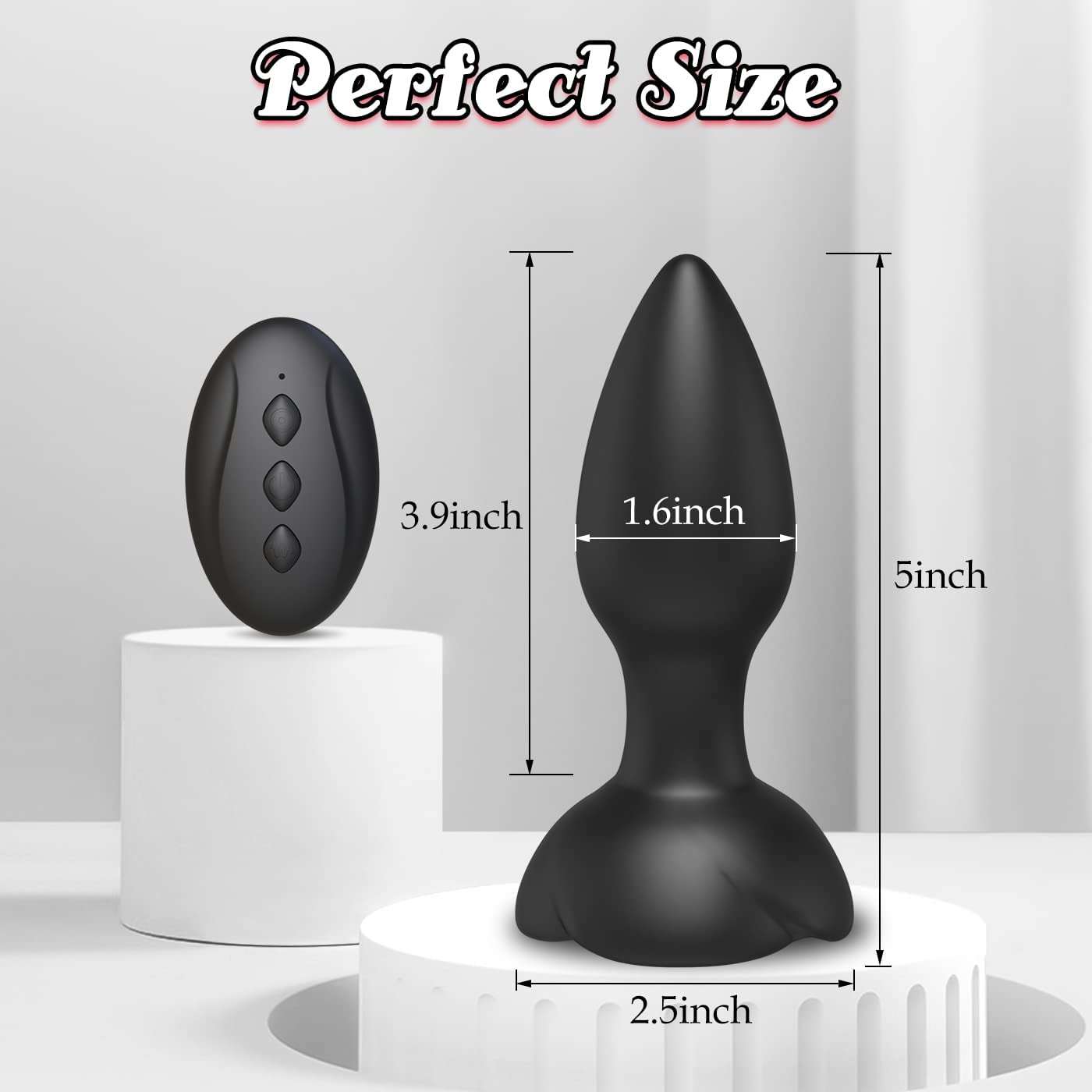 Sex toys  dubaiRemoteControlSexAnalPlugVibratorwith10Modes&RoseShapeforCoupleGamestoys  men