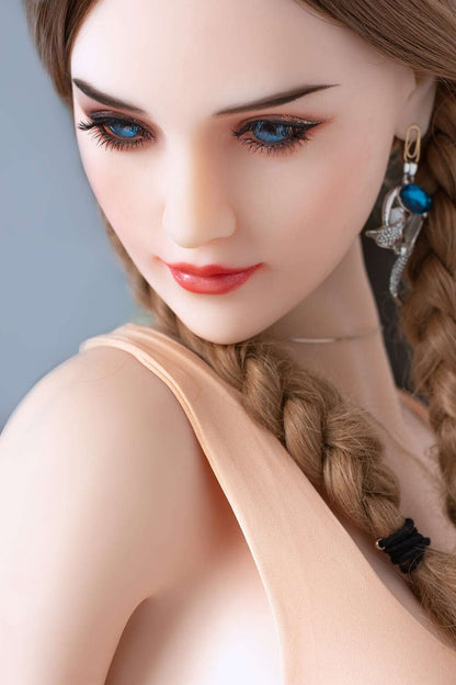 sex doll uae men video 138cm Full Size Lifelike Virgin Sex Doll with Big Boobs and Double Ponytail Braid Realistic Silicone  Style